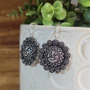 Ganesha Prosperity Wire Drop Earrings
